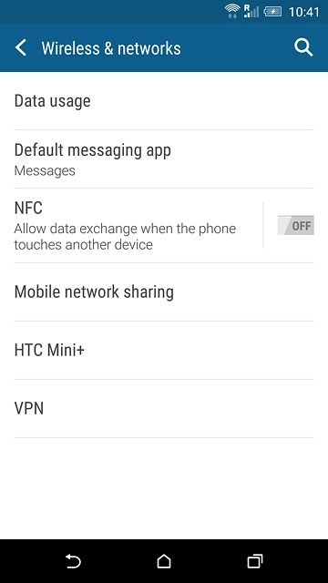 Press Mobile network sharing.