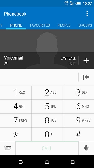 Press the home icon to return to the home screen.