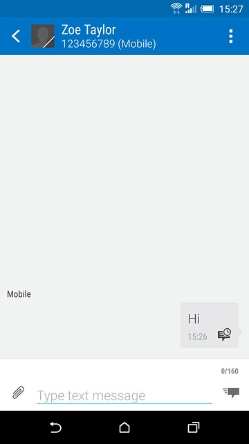 Press the home icon to return to the home screen.