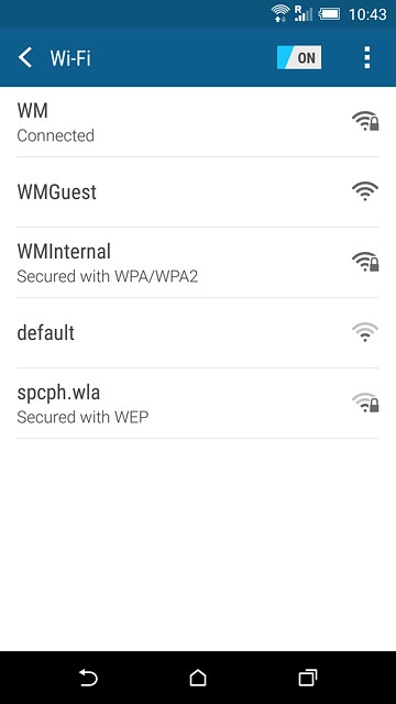 Press the home icon to return to the home screen.
