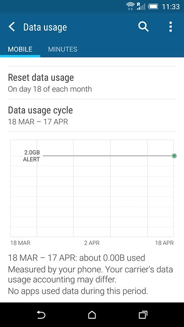 Press the home icon to return to the home screen.