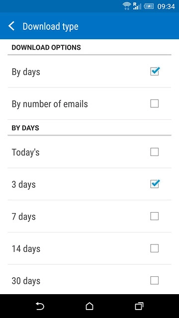 Press the return icon several times to return to the inbox.