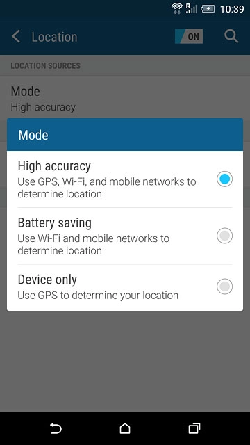 Press Battery saving.