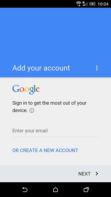Press Enter your email and key in the username for your Google account.