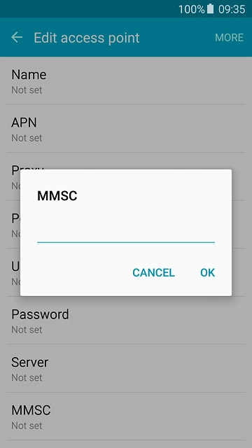 Key in http://pxt.vodafone.net.au/pxtsend and press OK.