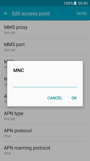 Key in 03 and press OK.