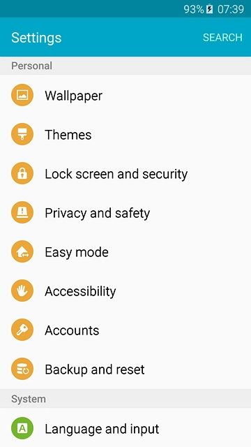 Press Language and input.