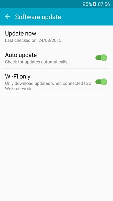 Press Update now.If a new software version is available, it's displayed.Follow the instructions on the display to update your phone's software.
