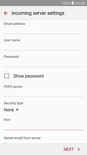 Press the field below 