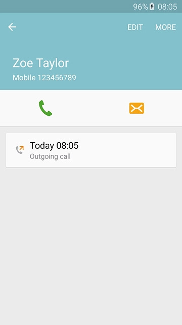 Press the call icon.