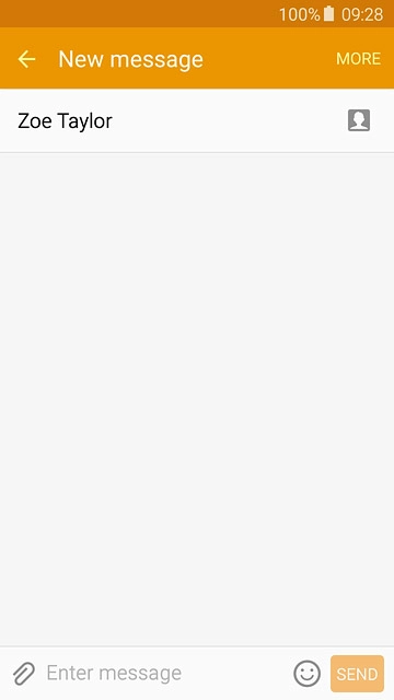 Press Enter message.Write the text for your picture message.