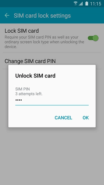 Key in your PIN and press OK.