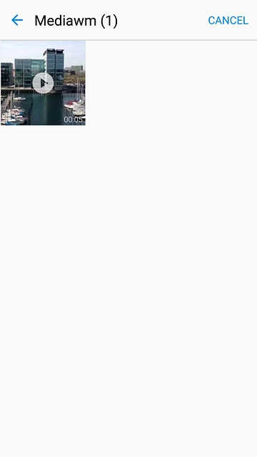 Press the required video clip.