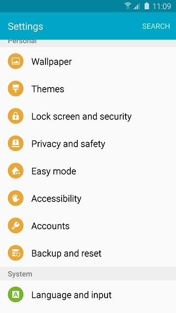 Press Language and input.