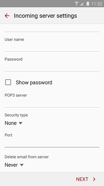 Press the drop down list below 