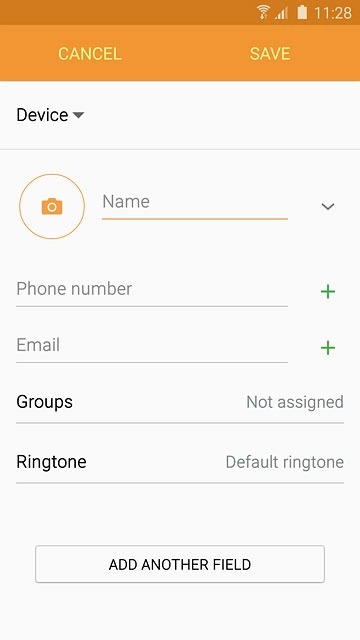 Press the drop down list above 