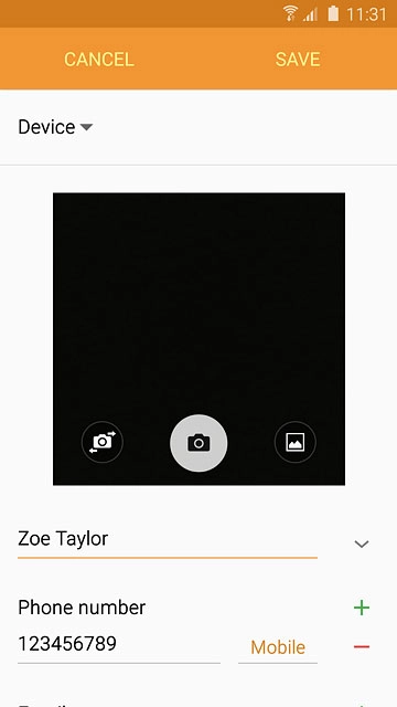 To assign a saved picture:Press the picture icon.