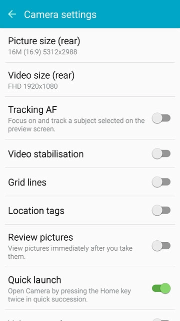 Press Location tags to turn the function on or off.