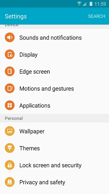 Press Privacy and safety.