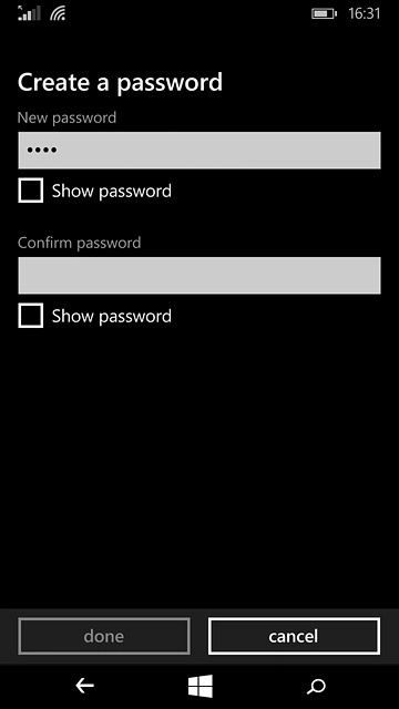 Press the field below 