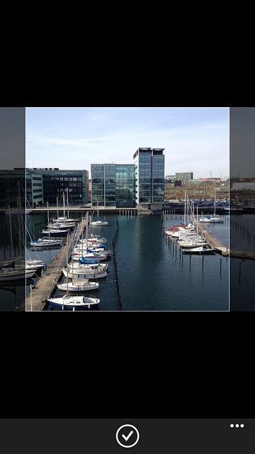 Press the confirm icon.