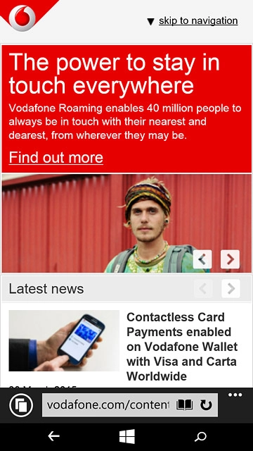 Press the dots in the bottom right corner of the display.