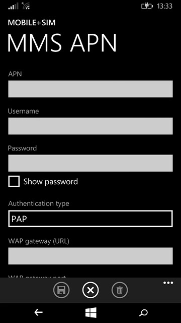 Press the field below 