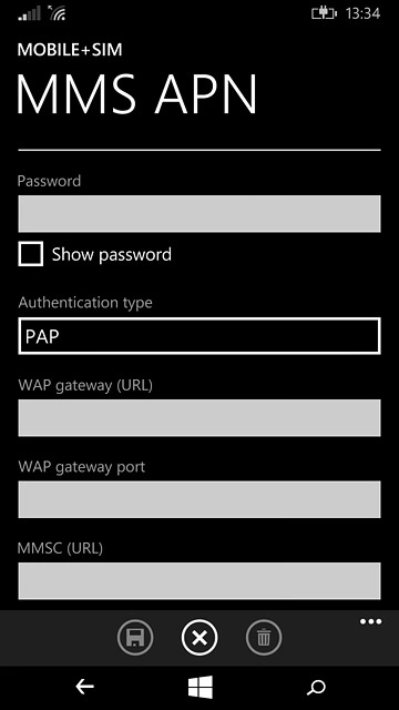 Press the field below 