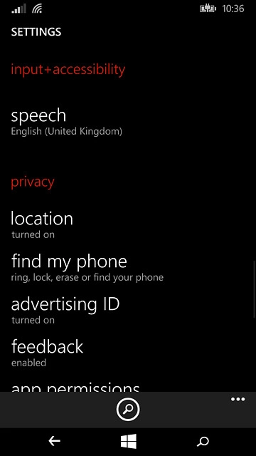 Press the home icon to return to the home screen.