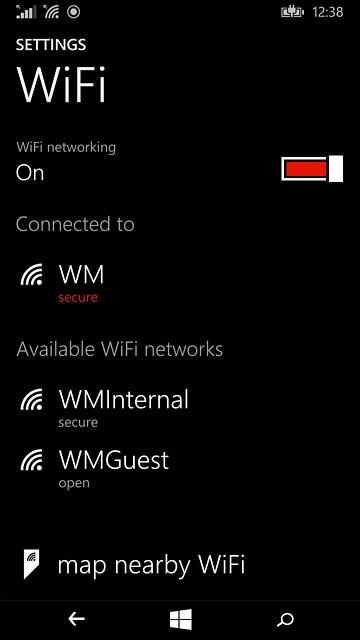 Press the home icon to return to the home screen.