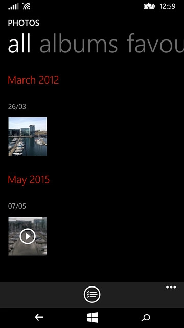 Press the home icon to return to the home screen.