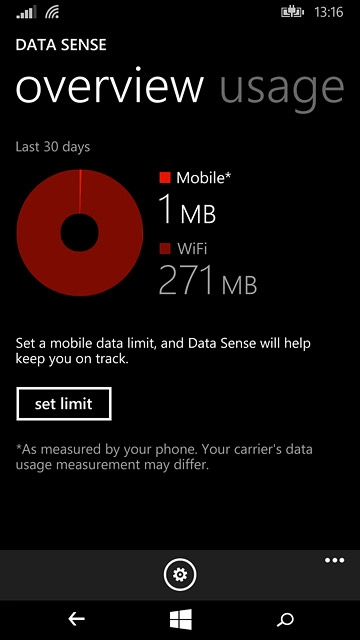 Press the home icon to return to the home screen.