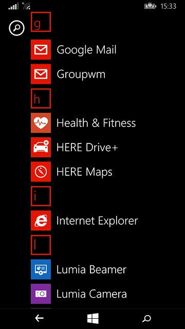 Slide your finger left on the display to open the main menu.Press Lumia Camera.