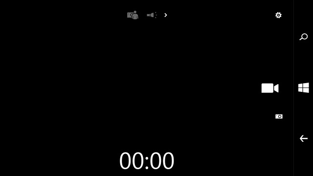 Press the video light icon to turn video light on or off.