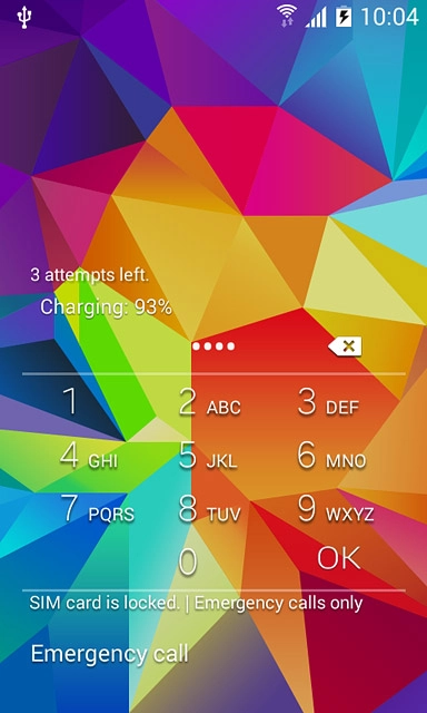 Key in your PIN and press OK.If your phone rejects the SIM:Contact your distributor or service provider where you bought your phone.