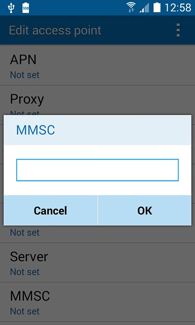 Key in http://pxt.vodafone.net.au/pxtsend and press OK.