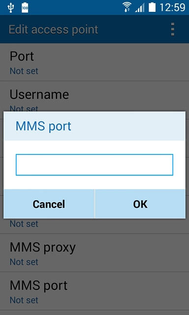 Key in 8.080 and press OK.