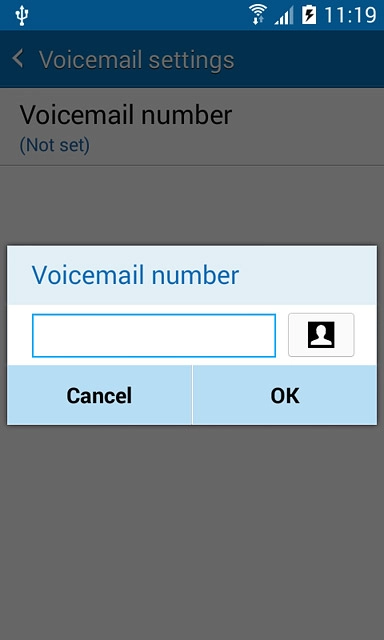 Key in +61414121121 and press OK.