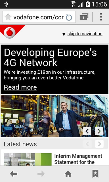 Press the address bar.