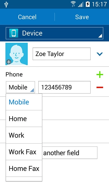 Press the required number type.