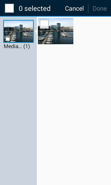 Press the required picture to select it.