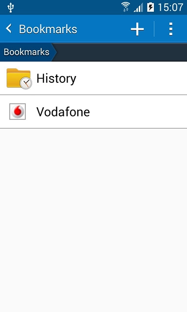 Press the required bookmark.