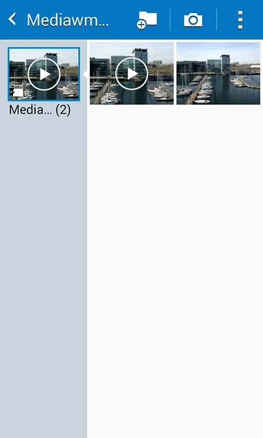 Go to the required folder.Press and hold the required file.