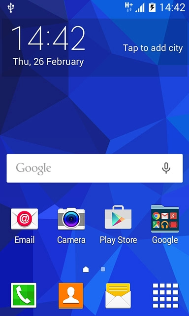 Press the phone icon.