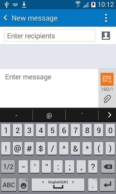 Press the required numbers or the required symbols.