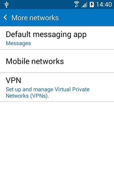 Press Mobile networks.