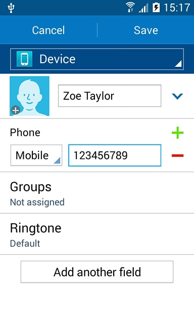Press the drop down list next to the phone number.