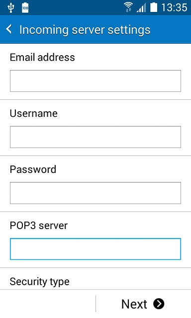 Press the field below 