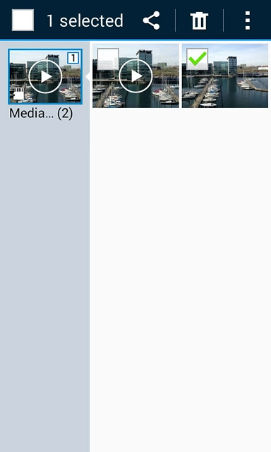 Press the share icon.