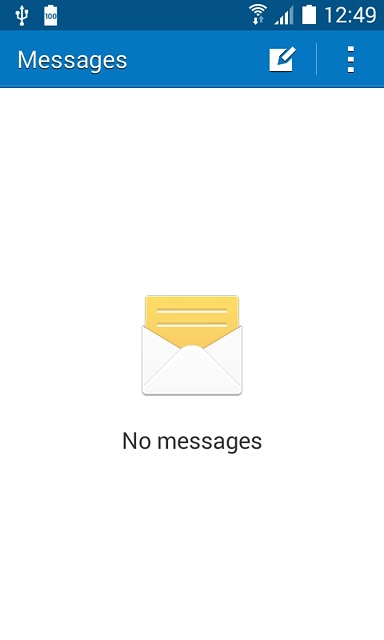 Press the new message icon.